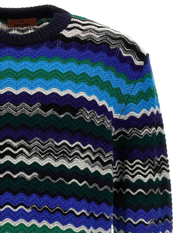 The Best Shops MISSONI: crew necks - zig zag sweater