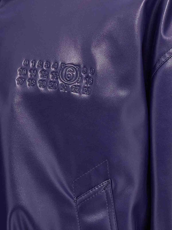 Logo bomber jacket shop online: MM6 MAISON MARGIELA