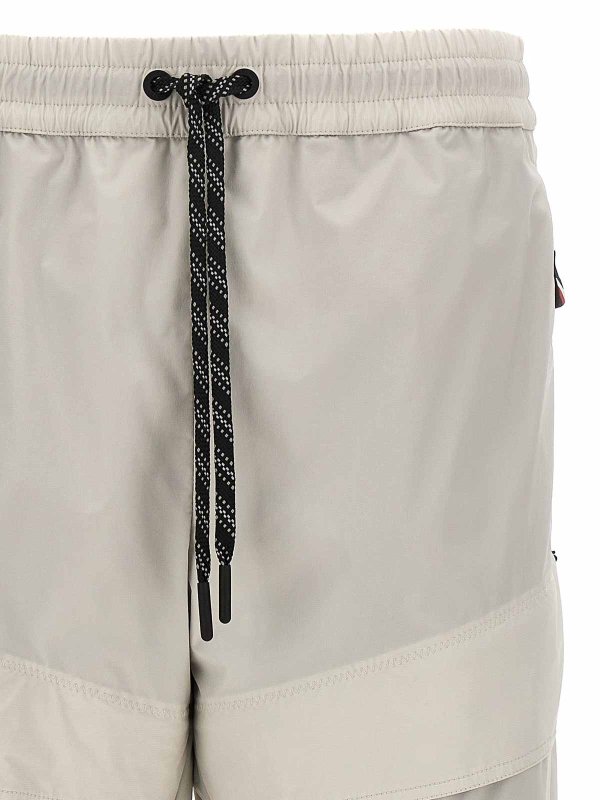 The Best Shops MONCLER: Trousers Shorts - Logo print pants