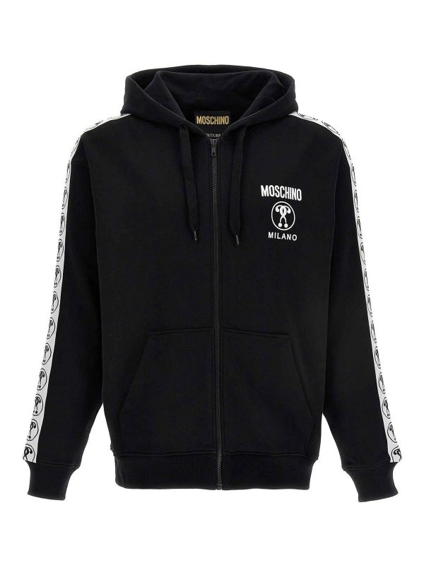 MOSCHINO: Sweatshirts & Sweaters - Double question mark hoodie
