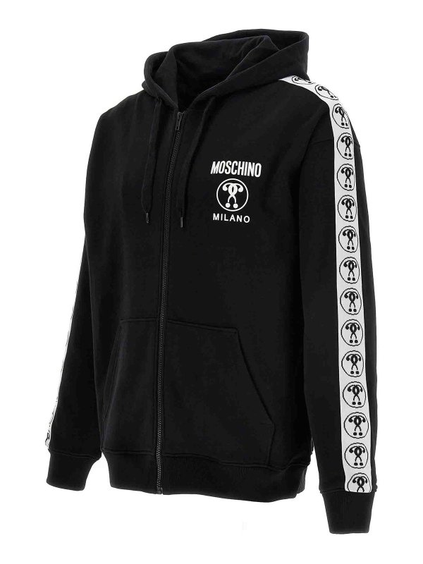 The Best Shops MOSCHINO: Sweatshirts & Sweaters - Double question mark hoodie