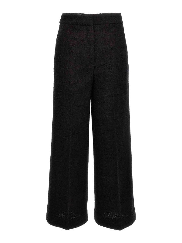 MOSCHINO: casual trousers - Cropped boucl pants