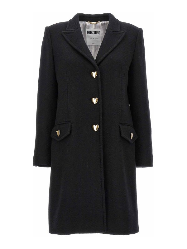 MOSCHINO: ショートコート - ショートコート - 黒