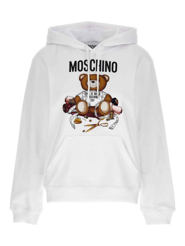 MOSCHINO: スウェット＆セーター - スウェットシャツ/セーター - 白