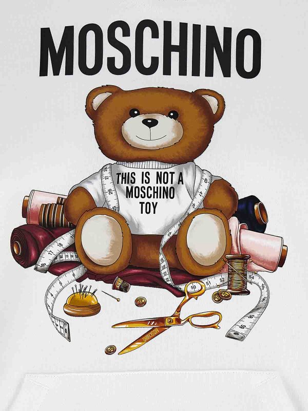 スウェットシャツ/セーター - 白 shop online: MOSCHINO
