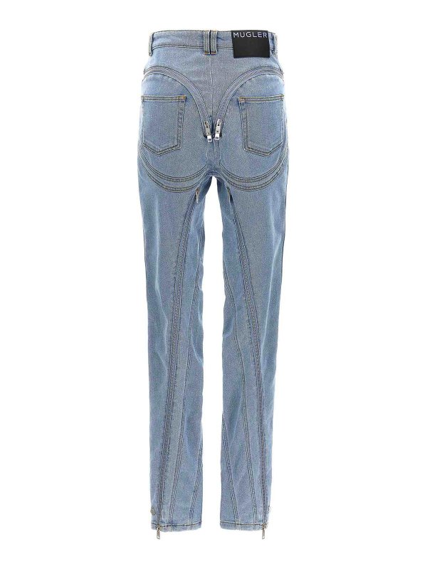 MUGLER: ブーツカットジーンズ online - ブーツカットジーンズ - ライトブルー