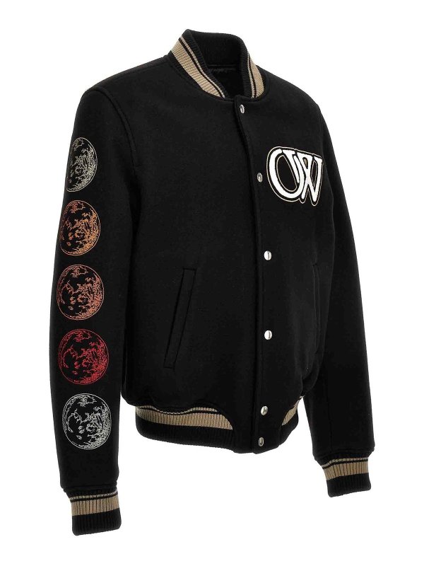 The Best Shops OFF-WHITE: ボンバージャケット - ブレザー - 黒