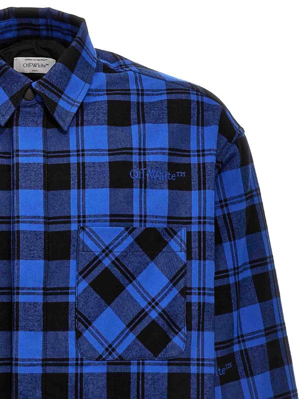 The Best Shops OFF-WHITE: parkas - check flannel overshirt