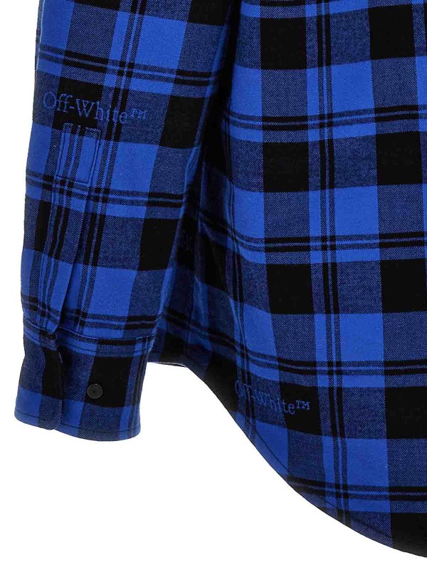 check flannel overshirt shop online: OFF-WHITE