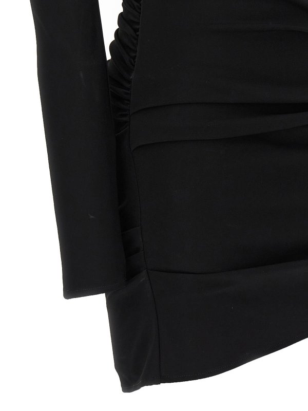 fluid jersey twist dress shop online: OFF-WHITE