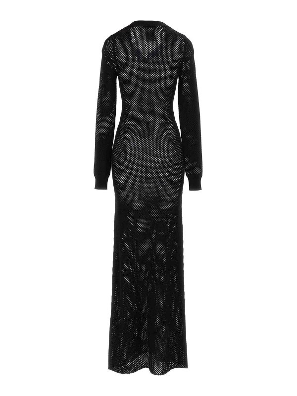 OFF-WHITE: Maxi robe online - Maxi Robe - Noir