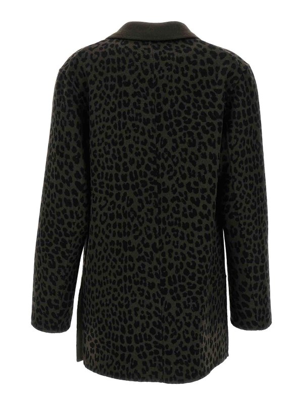P.A.R.O.S.H.: giacche blazer online - Blazer doppiopetto con stampa animalier