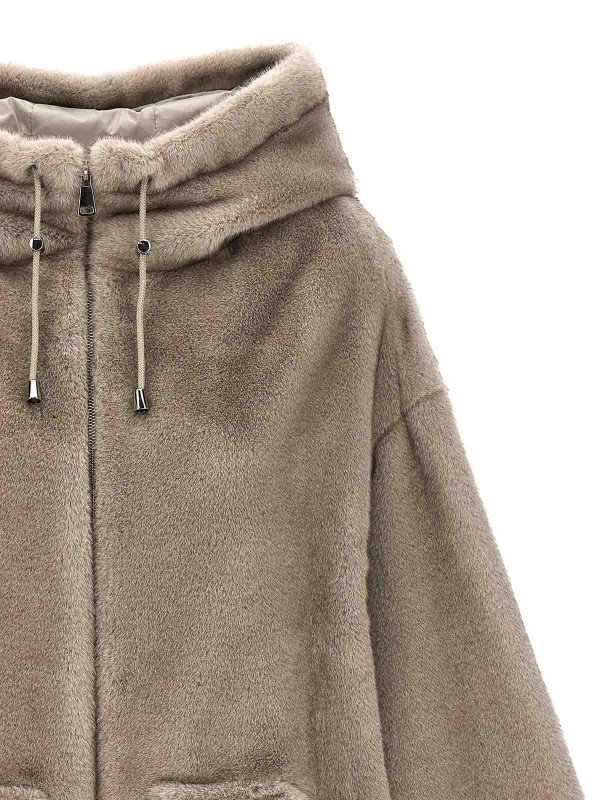 The Best Shops P.A.R.O.S.H.: 毛皮＆シアリングコート - 毛皮/ムートンコート - グレー