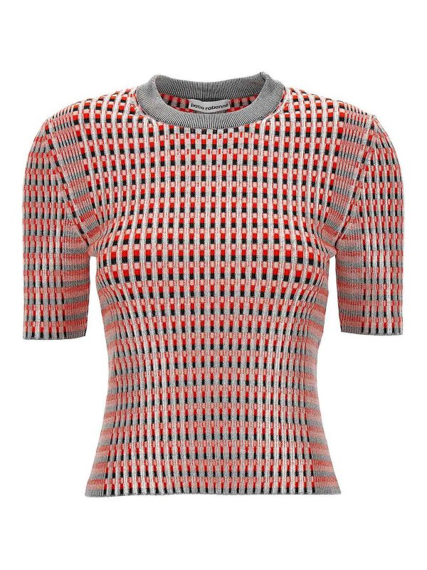 PACO RABANNE: Suéteres con cuello pico - Suéter Cuello Redondo - Multicolor