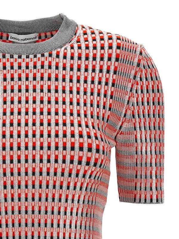 The Best Shops PACO RABANNE: Suéteres con cuello pico - Suéter Cuello Redondo - Multicolor