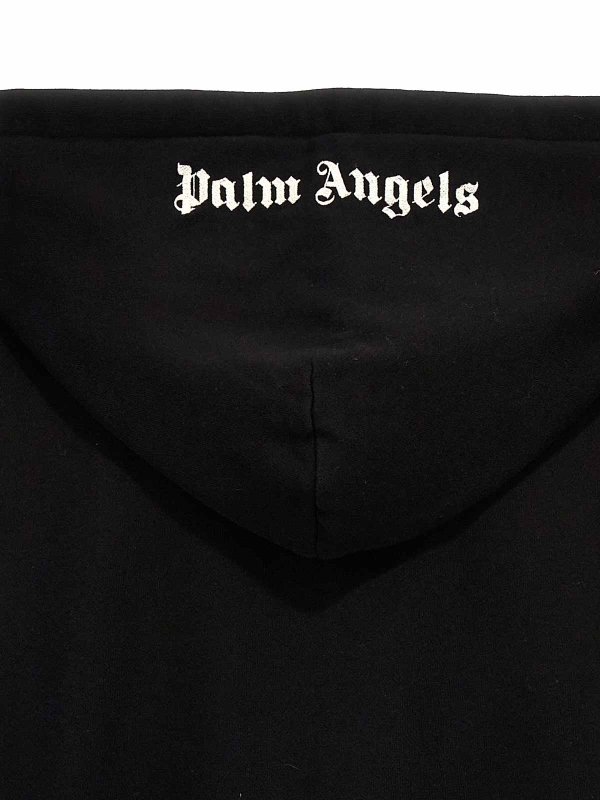 Felpa con cappuccio ricamato con logo shop online: Palm Angels