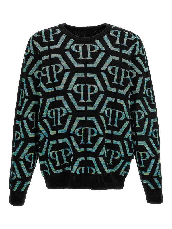 PHILIPP PLEIN: crew necks - Logo sweater