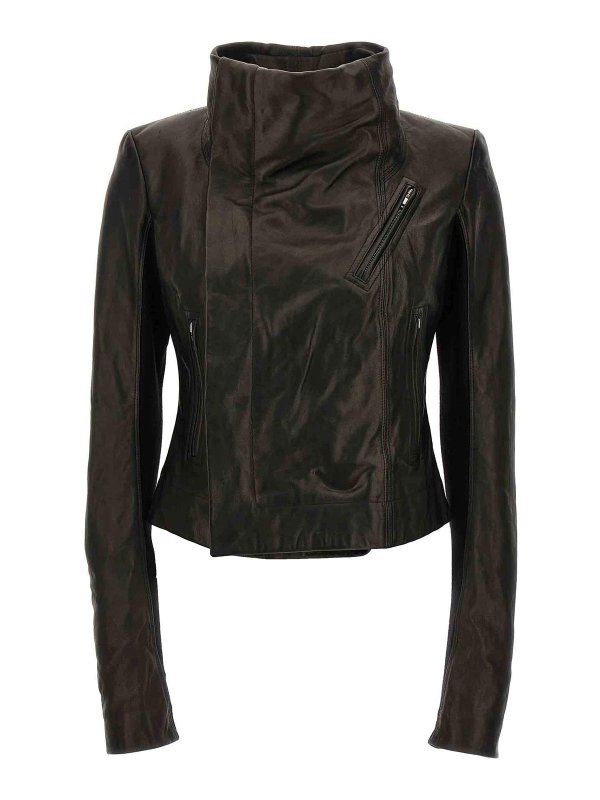 RICK OWENS: blazers - classic biker jacket