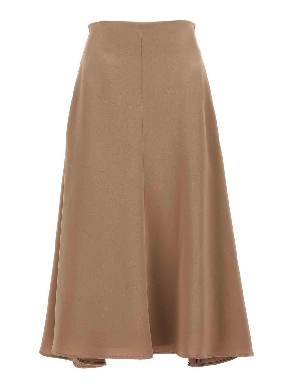 Rochas: ニーレングススカート＆ミディ丈 - 膝丈/ミディスカート - ベージュ