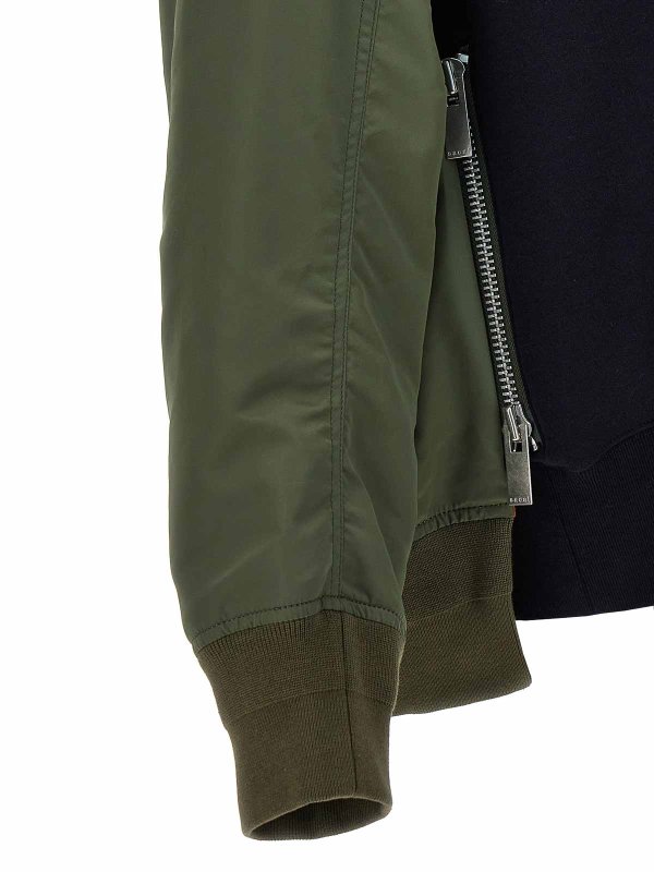 Sacai buy online Nylon insert sweatshirt