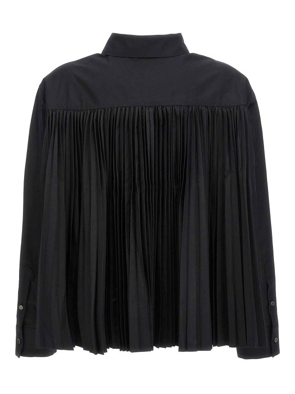 Sacai: shirts online - Pleated shirt