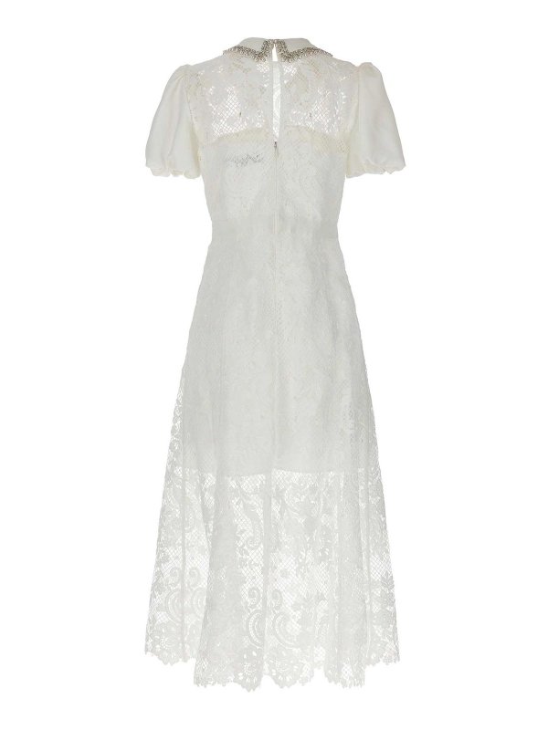 Self Portrait: ニーレングスドレス online - 膝丈ドレス - 白