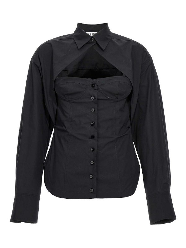 The Attico: shirts - bustier shirt
