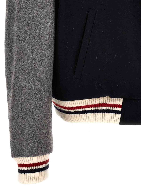 Multicolor bomber jacket shop online: THOM BROWNE