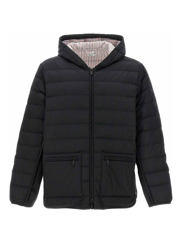 THOM BROWNE: blazers - hooded puffer jacket