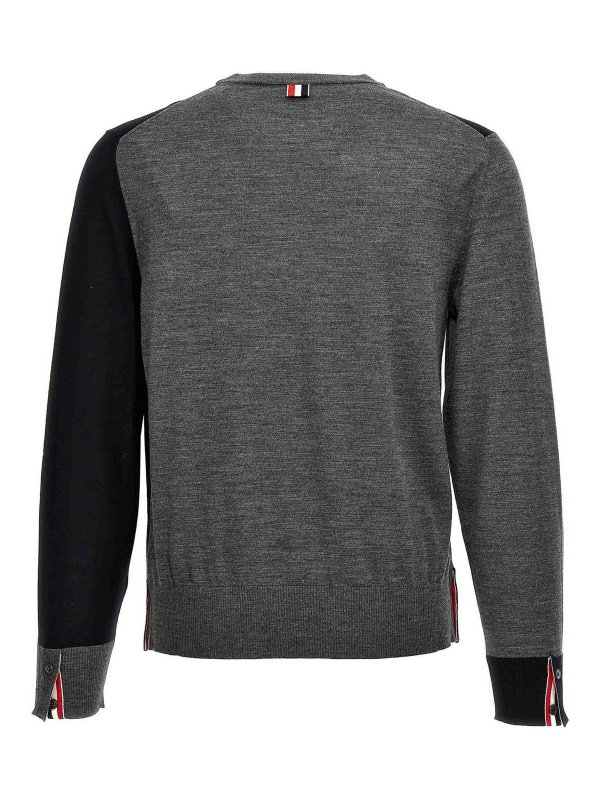 THOM BROWNE: Strickpullover mit Rundhalsausschnitt online - Rundhalspullover - Bunt