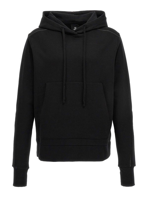 THOM KROM: Sweatshirts & Sweaters - Hoodie with contrast stitching