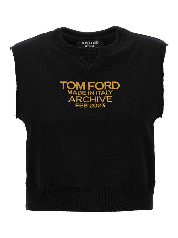 TOM FORD: Tops & Tank tops - Logo print top