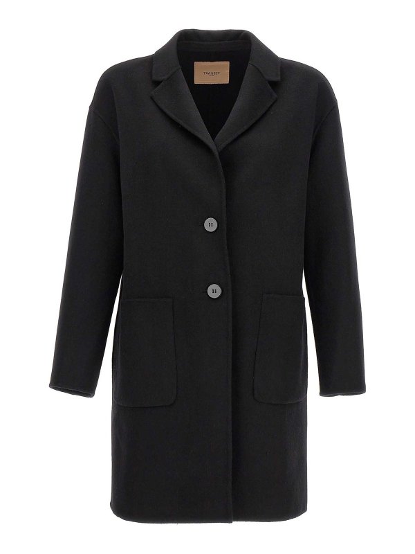 TWINSET: short coats - Single breast coat