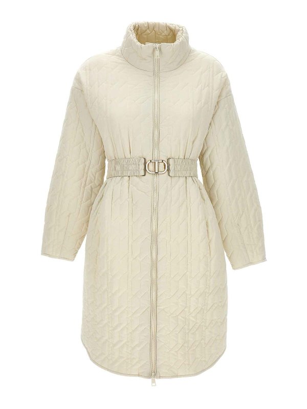 TWINSET: padded coats - Long down jacket