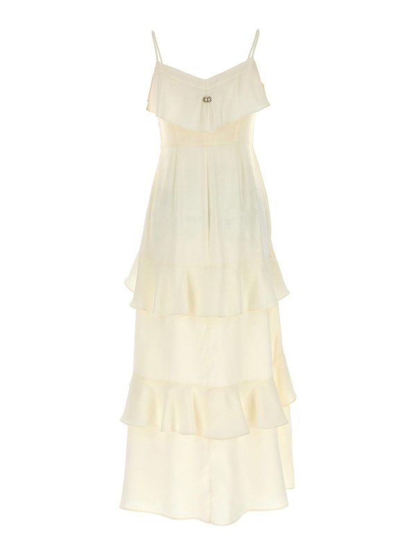 TWINSET: Knielange Kleider online - Knielanges Kleid - Weiß