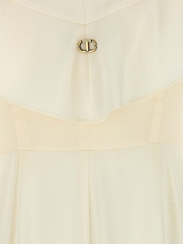 Knielanges Kleid - Weiß shop online: TWINSET
