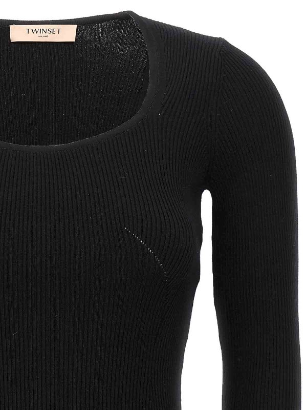 The Best Shops TWINSET: cardigans - Ribbed sweater