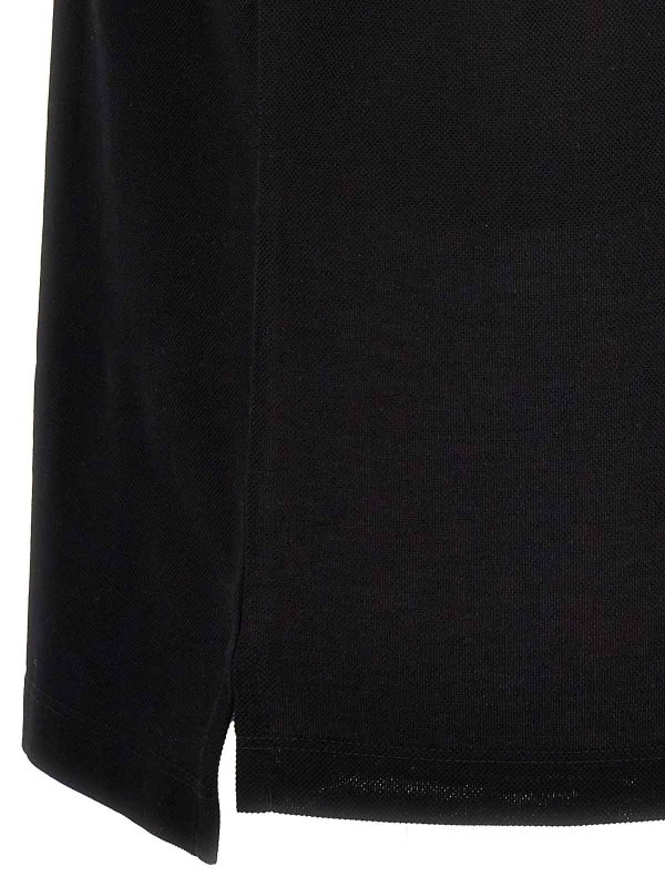 Logo sequin polo shirt shop online: VERSACE