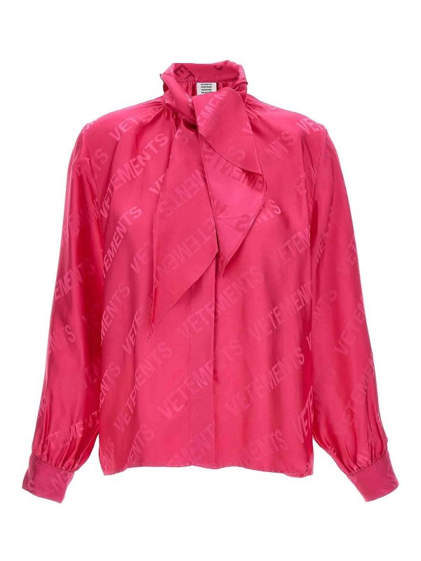 VETEMENTS: blouses - monogram blouse