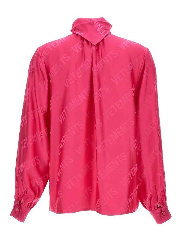 VETEMENTS: blouses online - monogram blouse