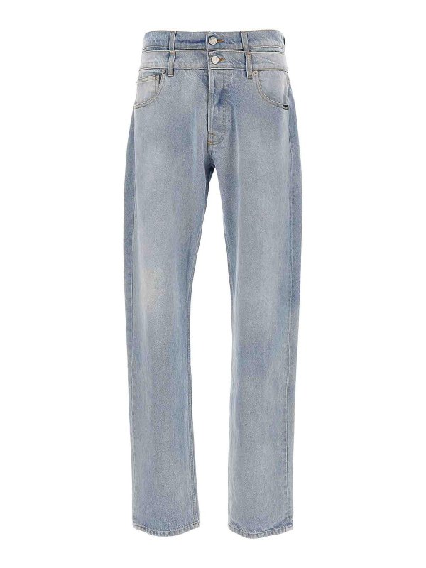 VETEMENTS: ブーツカットジーンズ - ブーツカットジーンズ - ライトブルー