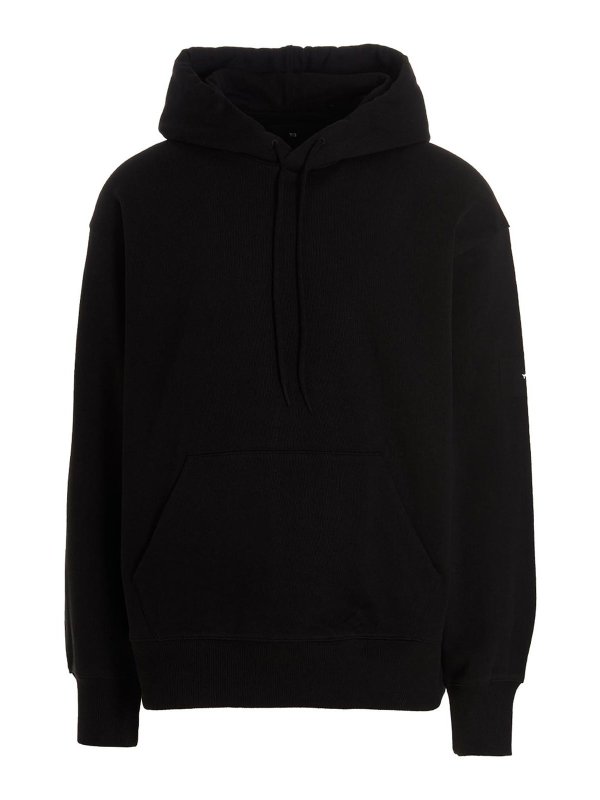 Y-3: Sweatshirts & Sweaters - Basic hoodie