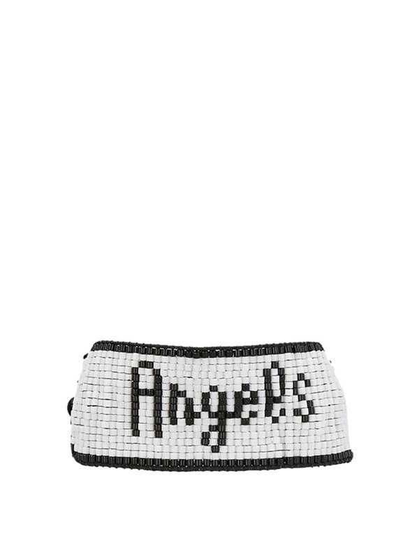 Palm Angels: Pulseras y brazaletes - Brazalete - Blanco