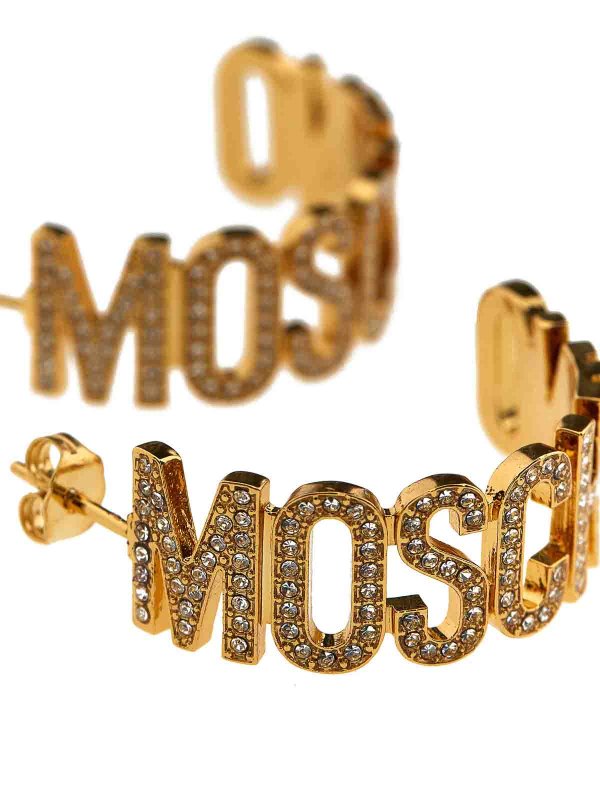 The Best Shops MOSCHINO: Earrings - Logo earrings