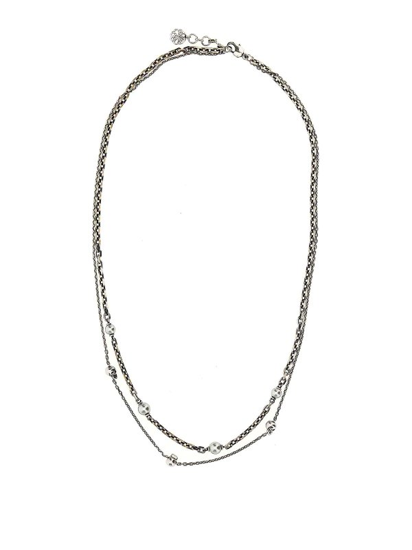 ALEXANDER MCQUEEN: Necklaces & Chokers - Skull bead necklace