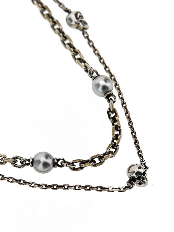 The Best Shops ALEXANDER MCQUEEN: Necklaces & Chokers - Skull bead necklace