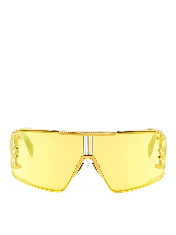Balmain: サングラス - サングラス - イエロー
