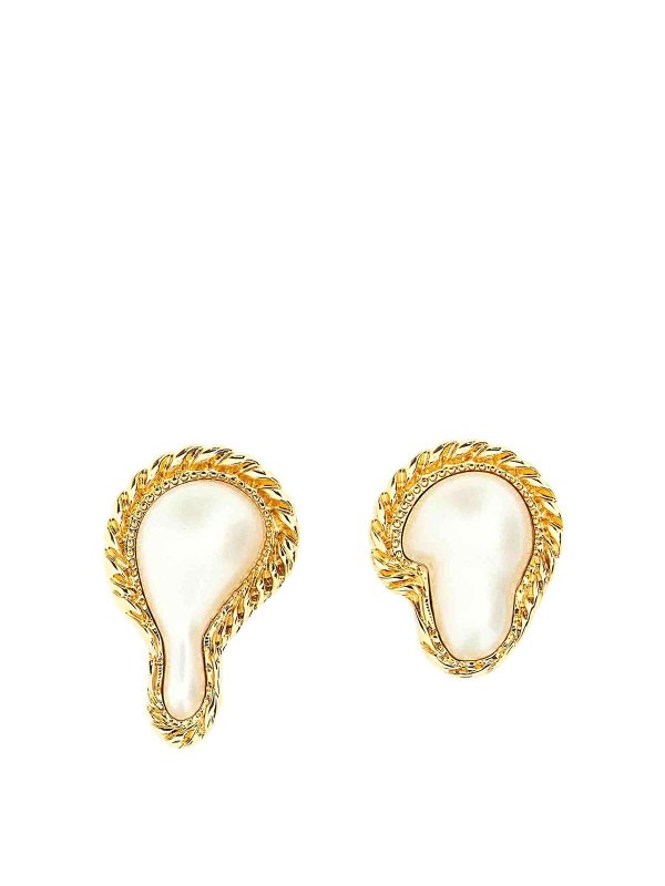 MOSCHINO: Earrings - Pearl earrings