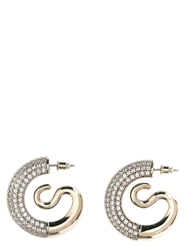 PANCONESI: Earrings online - kismet serpent hoops earrings