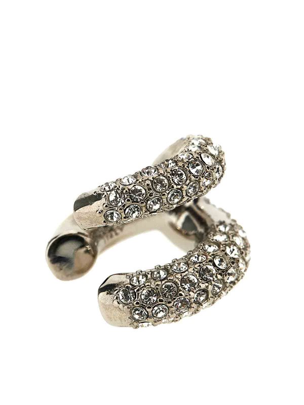 PANCONESI: Earrings online - crystal stellar ear cuff